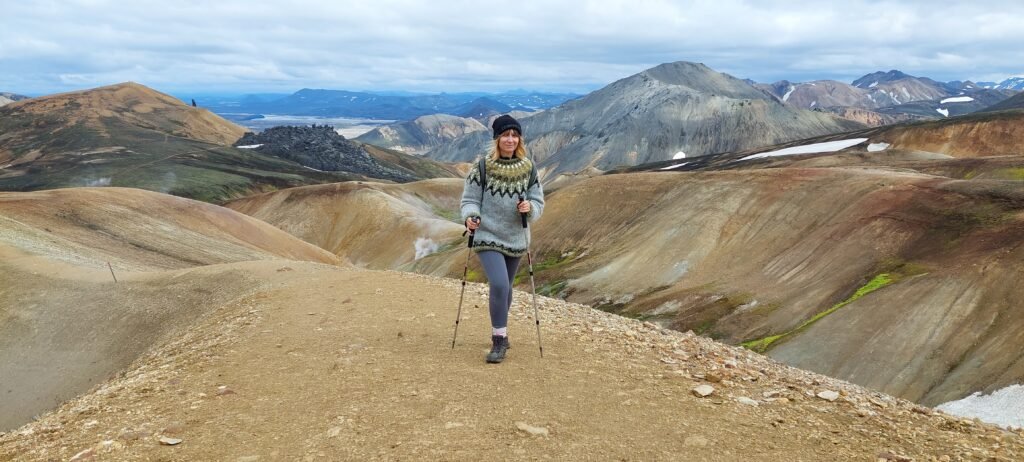 Wool sweater in Icelandic Highlands