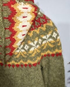 Icelandic wool sweater with hood available now