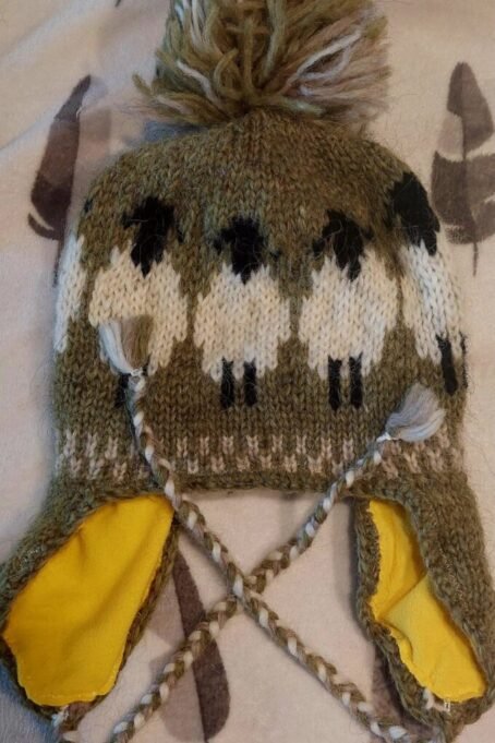 Green wool hat