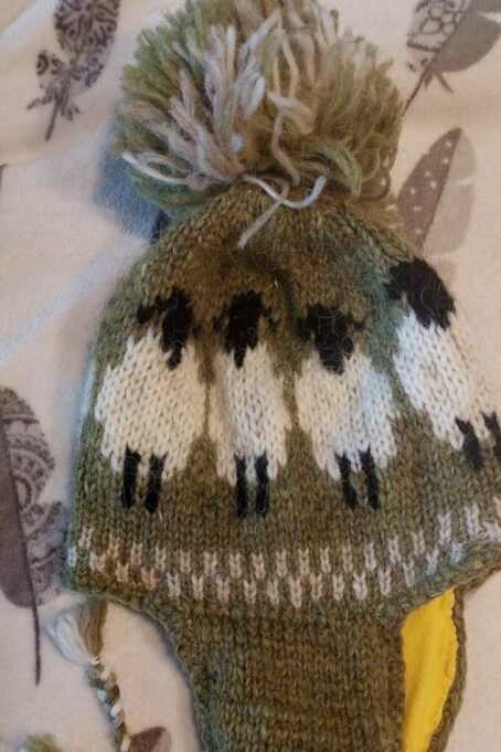 Green wool hat