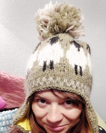 Green wool hat